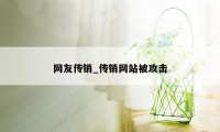 网友传销_传销网站被攻击