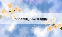 DdOS攻击_ddos攻击招标