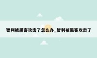 智利被黑客攻击了怎么办_智利被黑客攻击了