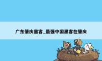 广东肇庆黑客_最强中国黑客在肇庆